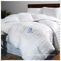 Bedding White Classic Stripe Pattern Soft Comforter Insert